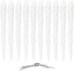 SPRINGOS Karácsonyi dísz " Jégcsap" 10 db - fehér, 12 cm (CA0862)