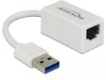 Delock Adapter SuperSpeed USB (USB 3.1 Gen 1) USB A-típusú csatlakozó Gigabit LAN 10/100/1000 Mbps
