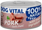 DOG VITAL 100% Natural Soft Paté Gabonamentes Konzerv Kutyáknak (Sertés) - 150 g