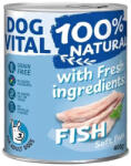 DOG VITAL 100% Natural Soft Paté Gabonamentes Konzerv Kutyáknak (Hal) - 400 g