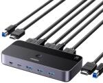 UGREEN CM664 HDMI 2.0 kapcsoló/kapcsoló, KVM, 2 az 1-ben, 4K 60Hz (15707)