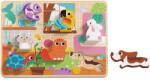 Tooky Toy Fa betétes kirakós - háziállatok (TH635  Chunky Puzzle - Pet)