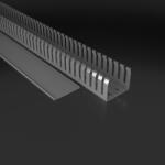 Canalplast Fésűs vályú 80x60 Kábelcsatorna fedéllel 1m 4/6/ 0647 (E64)