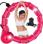 STERNHOFF Karcsúsító hulahopp karika súllyal és fém csapággyal, 46 cm, pink (SDH1755-pink)
