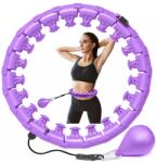 STERNHOFF Állítható Karcsúsító hulahopp karika smart Fit súllyal és fém csapággyal, 40-123 cm, Lila (SDH1756-lila)