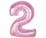 GoDan Fólia lufi 2-es szám - világos rózsaszín, 92 cm, 1 db, születésnapra