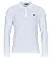 Fred Perry Hosszú ujjú galléros pólók LONG SLEEVE FRED PERRY SHIRT Fehér EU XL