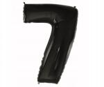 PartyPal Fólia lufi 7-es szám fekete - 92 cm, 1 db, Beauty&Charm