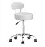 Timeless Tools Háttámlás kozmetikai szék, fehér (HOP1001851-2)