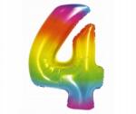 GoDan Fólia lufi, 4-es szám, 1 db - szivárványos, 76 cm, Smart
