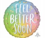 Amscan Fólia lufi kerek, Feel better soon nyomott mintával, ombre 1 db, dekoráció