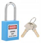  Loto Lockout Munkavédelmi Lakat 38MM 2 Kulcsos Kék (jghkcg968)