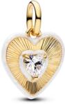 Pandora Sugárzó fehér szív medál charm - 764409C01 (764409C01)