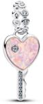 Pandora Opálfényű szív kulcs függő charm - 794427C01 (794427C01)