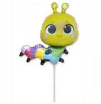 Flexmetal Fólia lufi 14 inch-es hernyó alakú, többszínű, 1 db