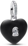 Pandora Matt fekete kerámia szív lakat függő charm - 794424C02 (794424C02)