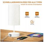 Klighten 2PAK Éjjeli lámpa töltés funkcióval kis asztali Usb A+Type-C portokkal (5904133214905)