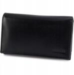 BELLUGIO Női bőr pénztárca színes praktikus nagy elegáns Bellugio fekete (ZD-02-215-013)