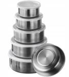  5DB-OS Acél Konyhai Tálak Keverő- És Tárolófedéllel (6002364)