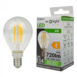 ECOLight LED izzó gömb P45 E14 6W 720lm 2700K Meleg izzószálas Ecolight (ECOLED2708)