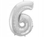 GoDan Fólia lufi 6-os szám - ezüst, 92 cm, 1 db, Beauty&Charm