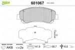 VALEO Fékbetét készlet VALEO 601067 for NISSAN, SUZUKI, MERCEDES-BENZ (601067)