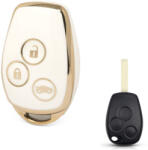  Nissan 3 gombos TPU tok fehér arany (TRE010AFH)