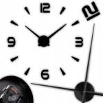 RETOO Falióra Modern 3D Hatás Öntapadós Diy Római Falióra 70-130CM (ER1125)