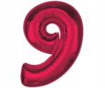 GoDan Fólia lufi 9-es szám, fólia, 92 cm, piros, 1 db Smart