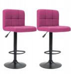 Timeless Tools Szövet borítású bárszék 2 db, -pink (HOP1001536-3)