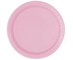 GoDan Rózsaszín papírtányérok - 18 cm, 8 db