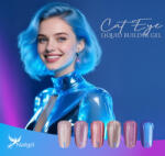  Cat eye liquid builder 6 darabos kollekció pumpás tégelyben, ajándék margarétával