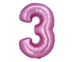 GoDan Fólia lufi 3-as szám - szatén rózsaszín, 76 cm, 1 db, Beauty&Charm