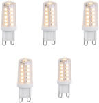 LUEDD 5 db dimmelhető G9 LED izzó szett 3W 250lm 3000K (03013)