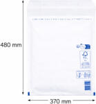  Légpárnás boríték, bubis boríték - Fehér 370x480 mm K/20 (W10 méret) 1 darab (K20)