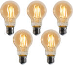 LUEDD 5 darabos E27 dimmelhető LED izzókészlet A60 arany 4W 420 lm 2200K (03278)