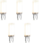 LUEDD 5 db G9 3 fokozatú dimmelhető LED izzó opál üveggel 4, 5W 500lm 4000K (03011)
