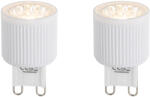 LUEDD 2 db G9 24 mm-es dimmelhető LED izzó szett 3W 300 lm 2700K (03028)