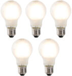 LUEDD 5 db-os készlet, szabályozható E27-es LED izzók, matt üveg, 4W, 320lm, 2700K (02378)