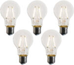 LUEDD 5 darabos E27 LED izzókészlet A60 átlátszó 3W 320 lm 2700K (03273)