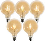 LUEDD 5 db E27 3 fokozatú dimmelhető LED arany G125 4W 450lm 2700K (03188)