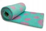 Orient Fashion Nyomtatott Minky Plüss, Lila pöttyös 1/2M (Plush_Drukowany Fioletowe_Kropki 0,5)