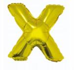 GoDan Fólia lufi X betű - arany, 35 cm, 1 db