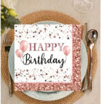 Mezőfi Team Kft Papír szalvéta 20 db/cs, rosegold, HB, lufis