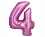 GoDan Fólia lufi 4-es számmal szatén rózsaszín - 76 cm, Beauty&Charm