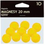 GRAND Táblamágnes GRAND 20mm sárga 10 darabos (130-1691) - tonerpiac