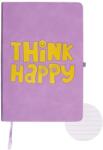 Cresco Jegyzetfüzet A5/96K Think Happy Vonal, Cresco (5907464222632)