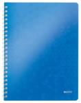 Leitz Caiet de birou Leitz WOW, PP, FSC, reciclabil, A4, 80 coli, cu spira, dictando (LZ463700)