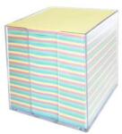 AURORA Cub hartie color 9x9x9cm, cu suport plastic, AURORA (090909BPA)