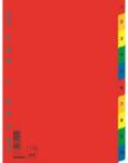 DONAU Index plastic color, numeric 1-10, extra wide, A4+, 120 microni, DONAU (DN-7712095PL-99) - ihtis
